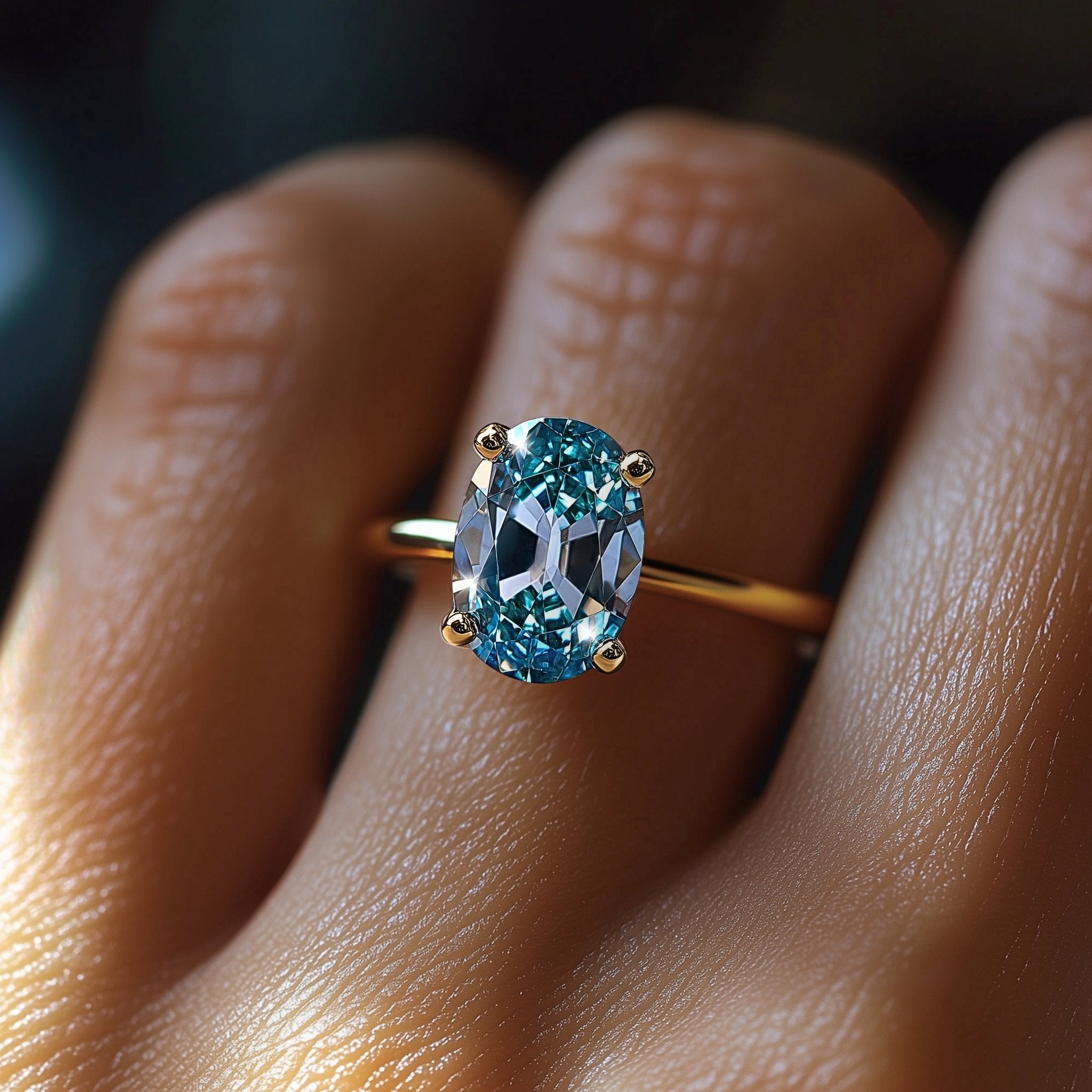 Celadon Spark Ring - Oore Jewelry