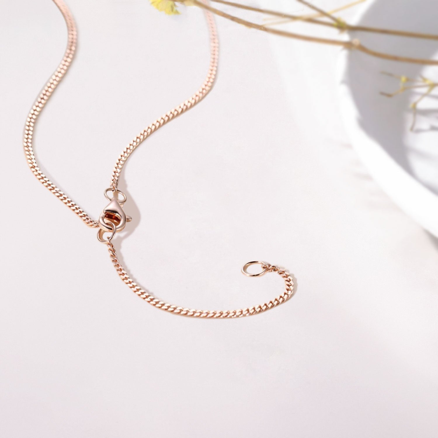 Unique Bezel Pear Moissanite Pendant Necklace - Oore Jewelry