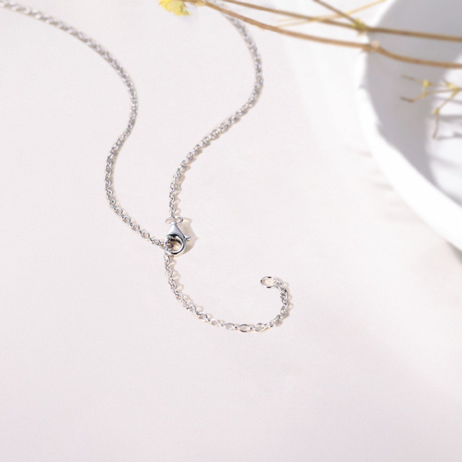 Unique Cluster Halo Oval Lab Moonstone and Moissanite Pendant Necklace - Oore Jewelry