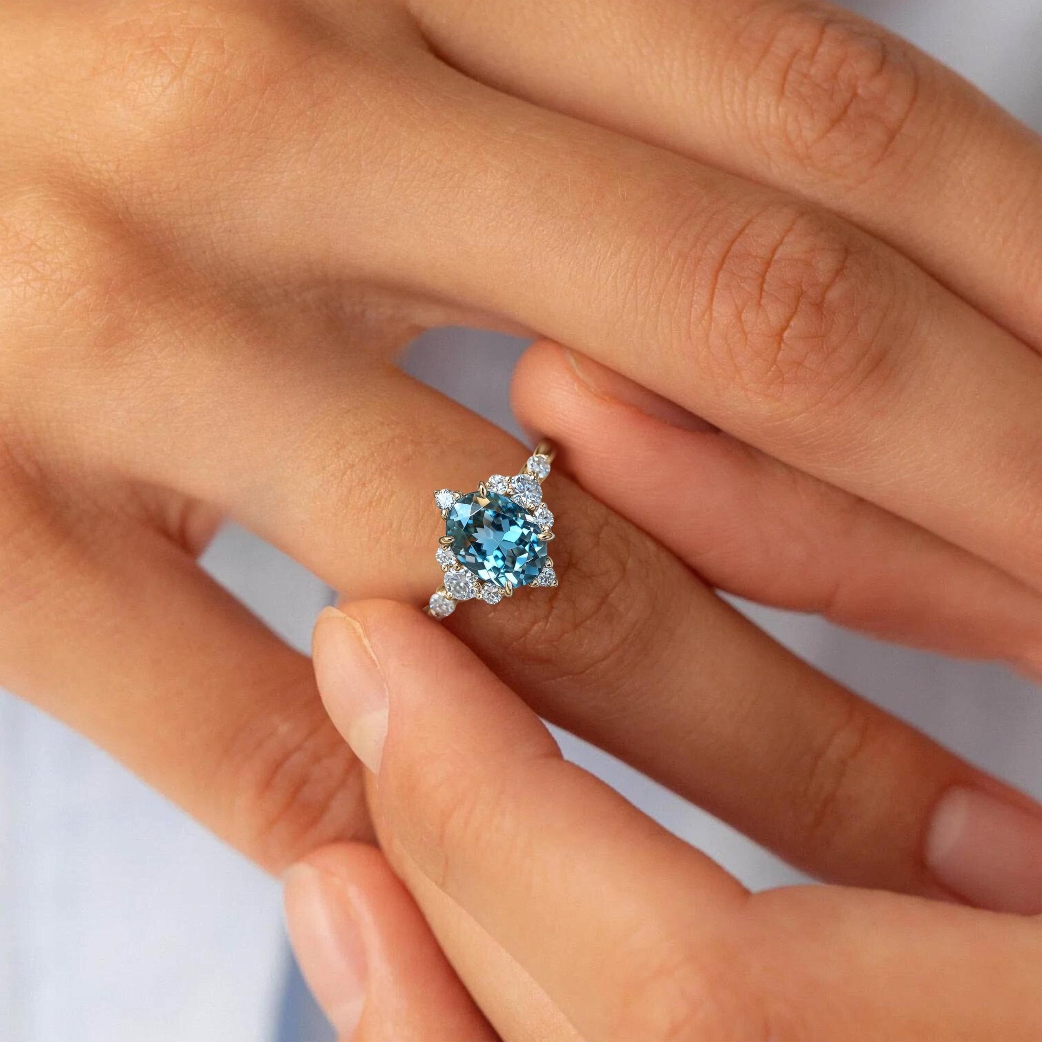 Glacier Flame Ring - Oore Jewelry