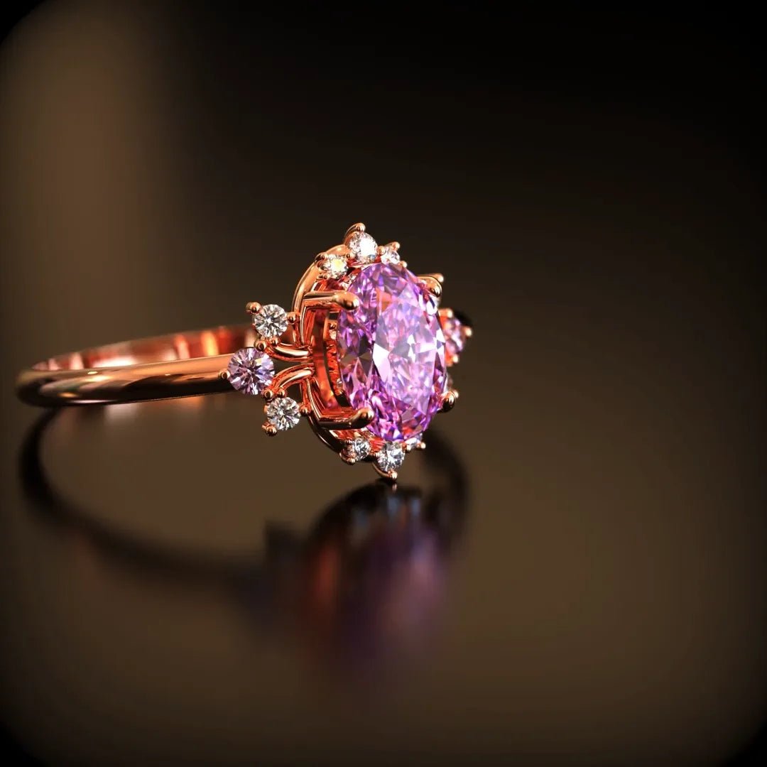 Blush Mirage rings - Oore Jewelry