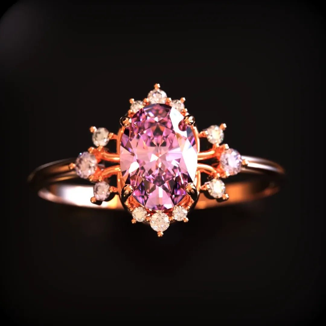 Blush Mirage rings - Oore Jewelry