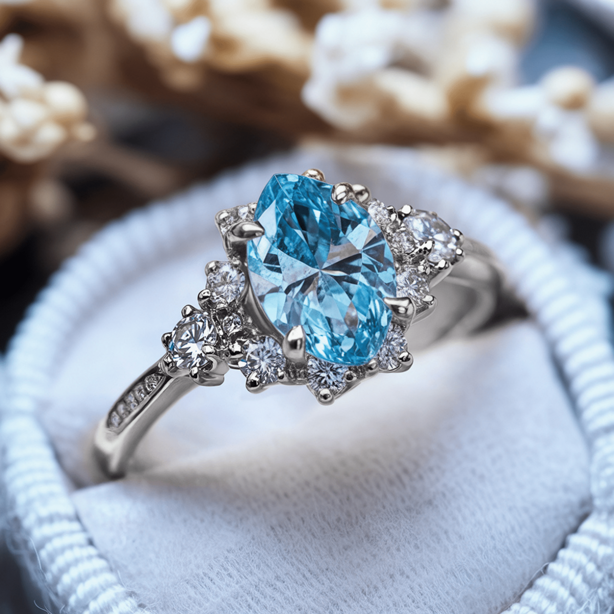 Ocean Flame Ring - Oore Jewelry