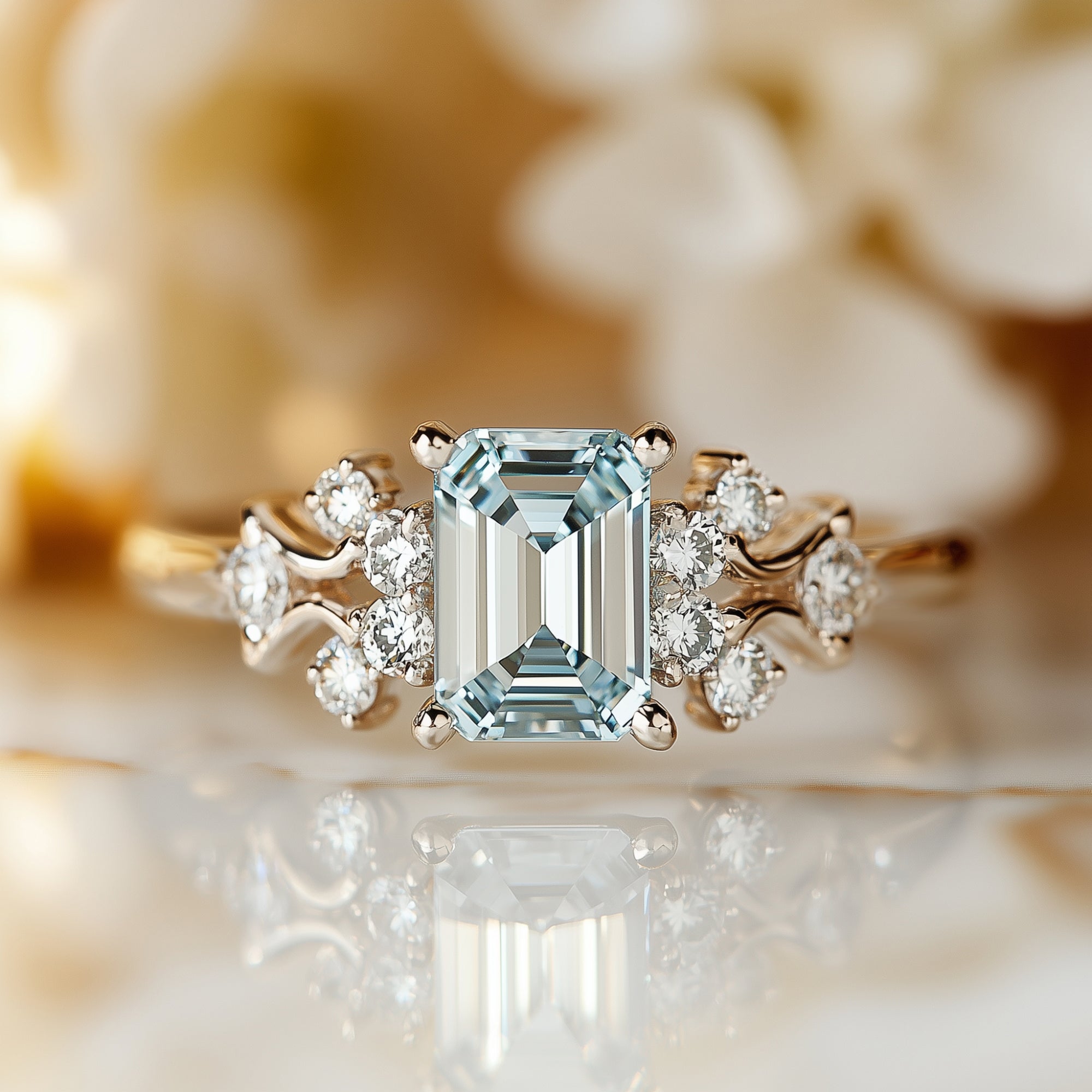 Frost Veil 925 Sterling Silver Engagement Ring