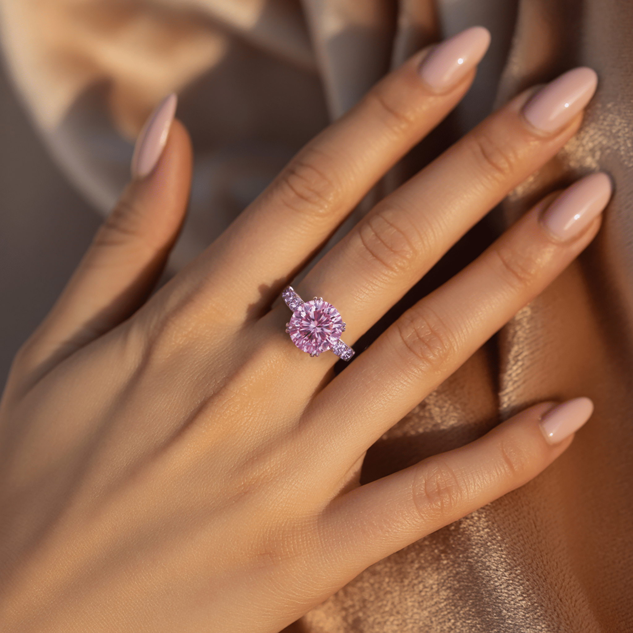 Blush Flame Ring - Oore Jewelry