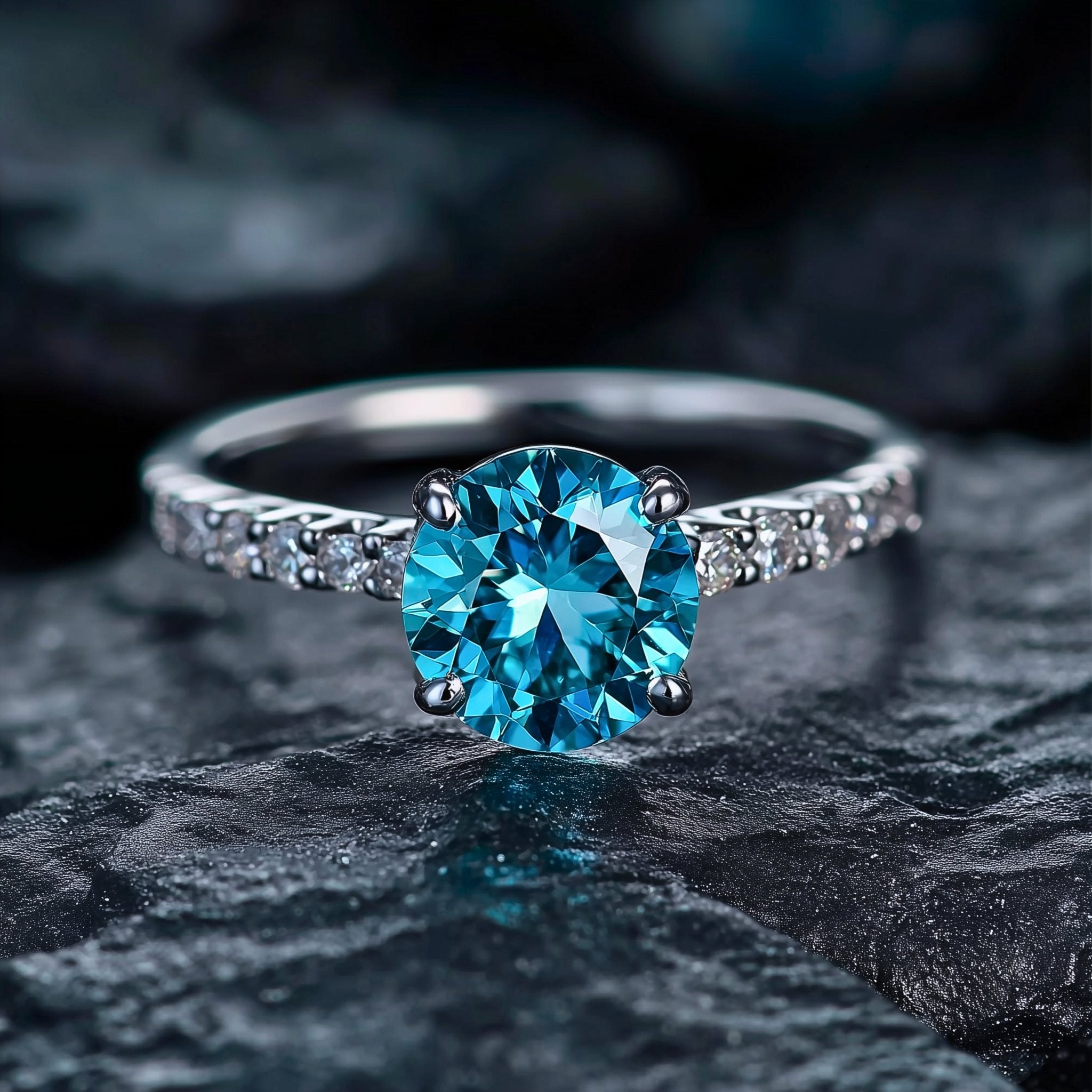 Void Gleam 925 Sterling Silver Engagement Ring