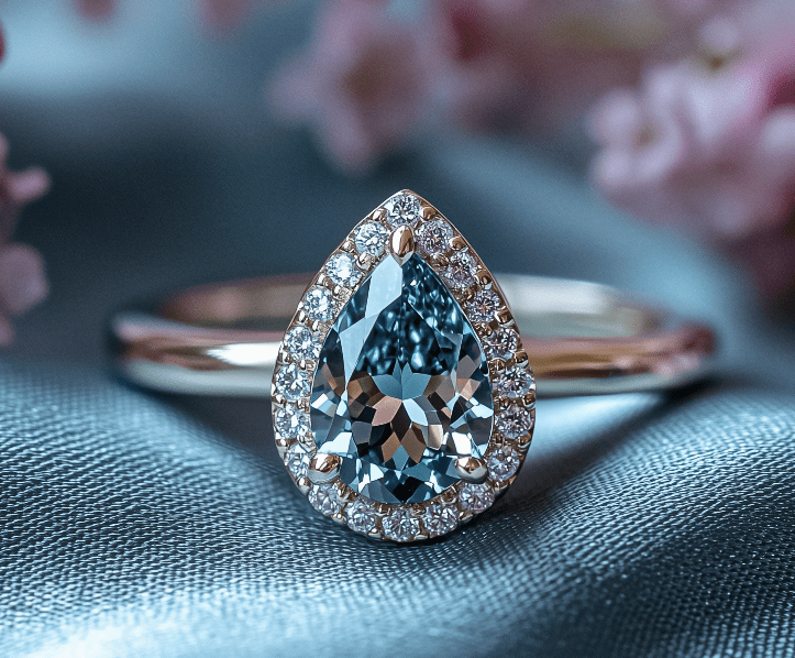 Azure Veil 925 Sterling Silver Engagement Ring