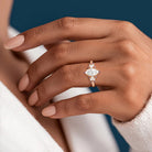 Vintage Fantasy Marquise Lab Grown Diamond 14K Yellow Gold Engagement Ring