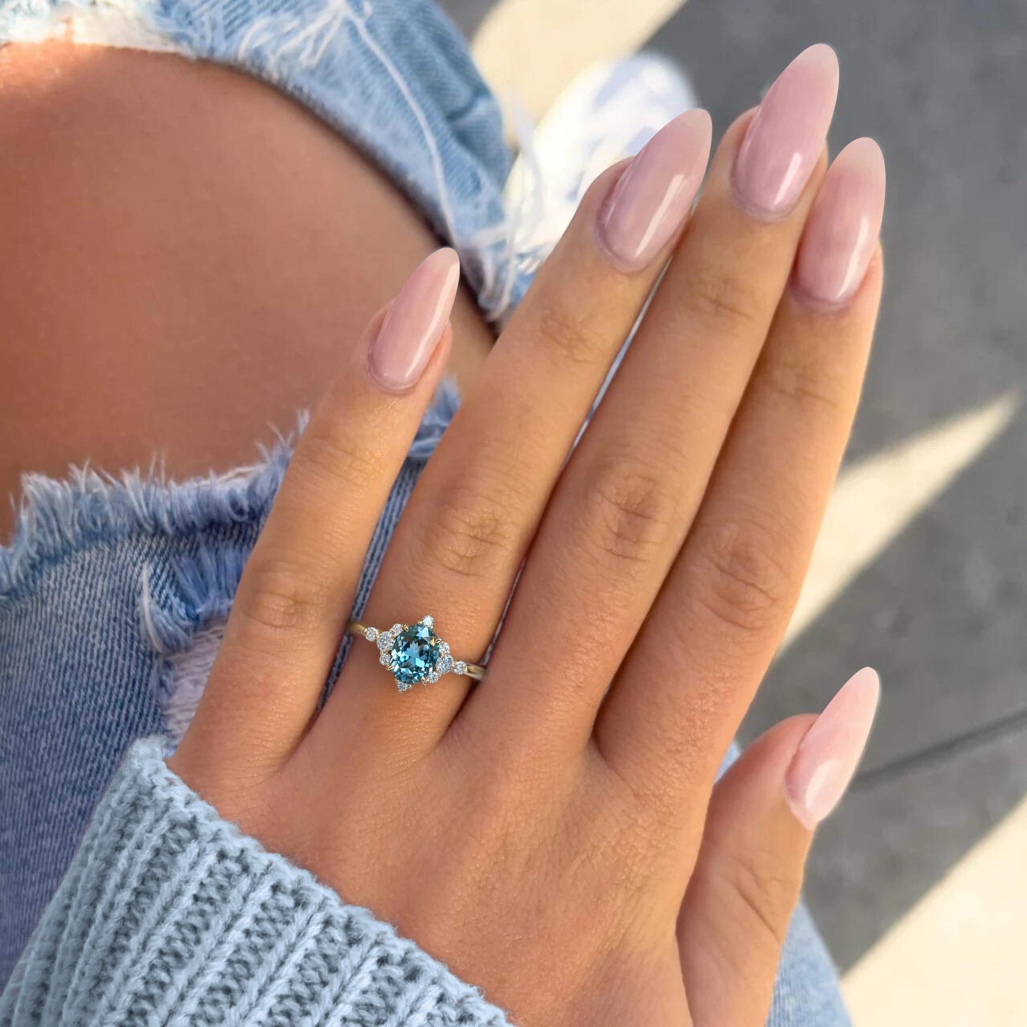 Glacier Flame Ring - Oore Jewelry