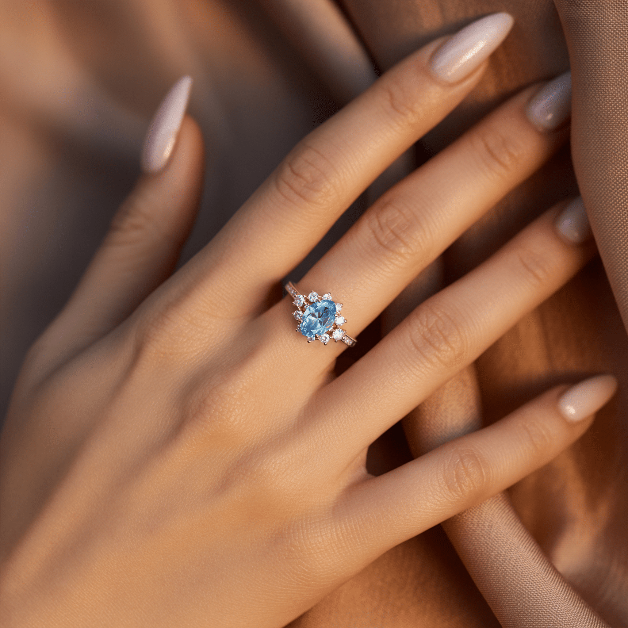 Ocean Flame Ring - Oore Jewelry
