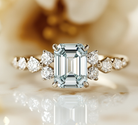 Dewdrop Spark 925 Sterling Silver Engagement Ring