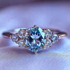 Misted Peak 925 Sterling Silver Engagement Ring