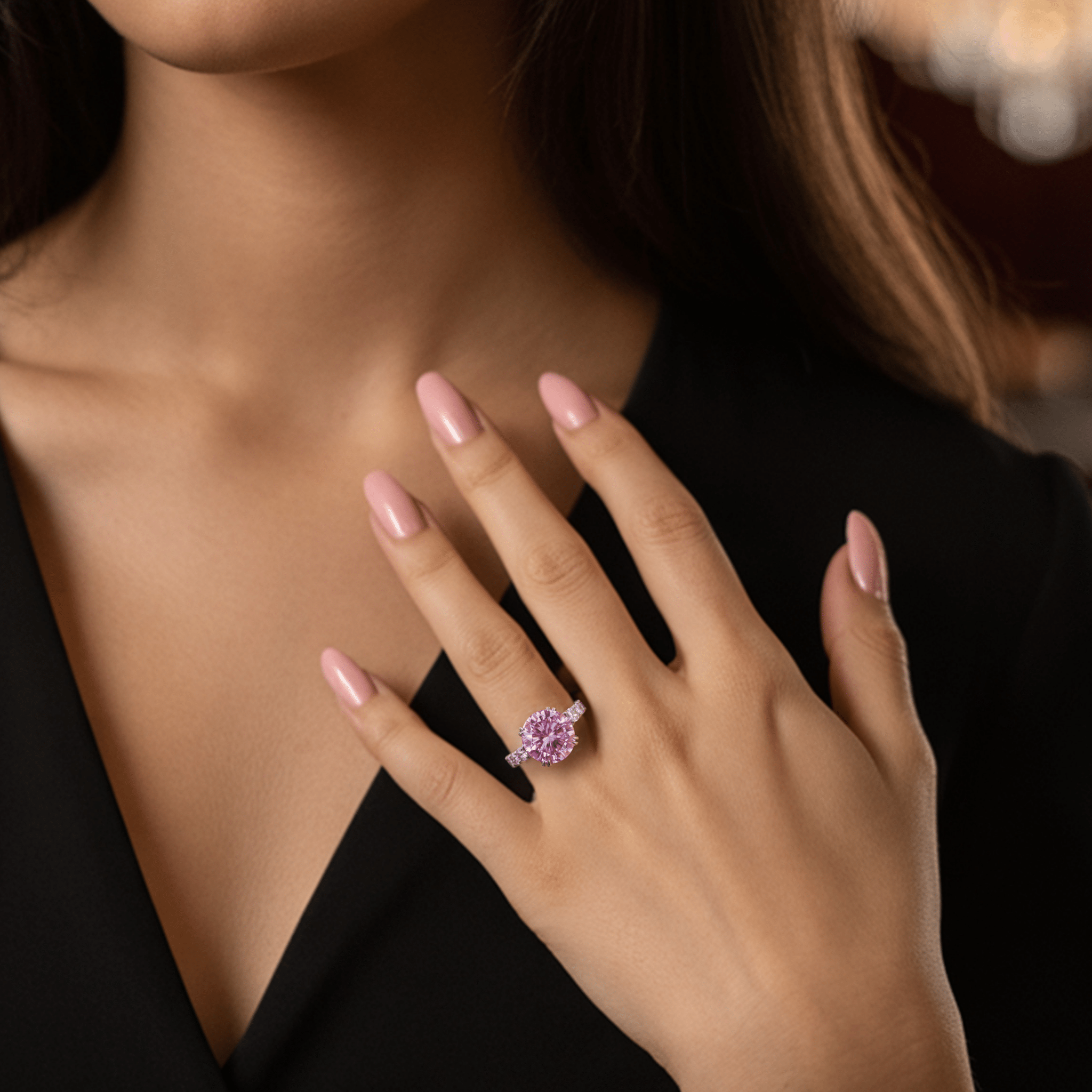 Blush Flame Ring - Oore Jewelry