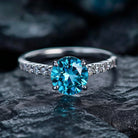 Void Gleam 925 Sterling Silver Engagement Ring