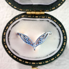 Vintage Marquise Moissanite V-Shape Band - Orlina Jewelry